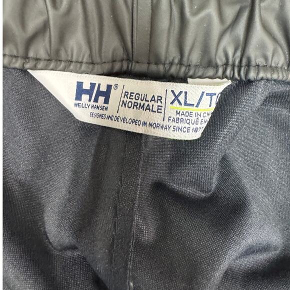 Helly Hansen Moss Pants Mens XL Black Durable Shell Outdoor Rainwear - Picture 3 of 3